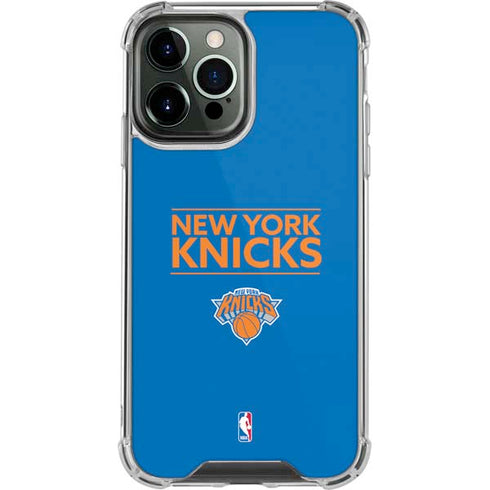NBA New York Knicks Standard - Blue iPhone 14 Pro Max Clear Case