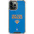 NBA New York Knicks Standard - Blue iPhone 14 Pro Max Clear Case