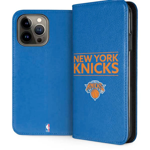 NBA New York Knicks Standard - Blue iPhone 15 Pro Max Folio Case
