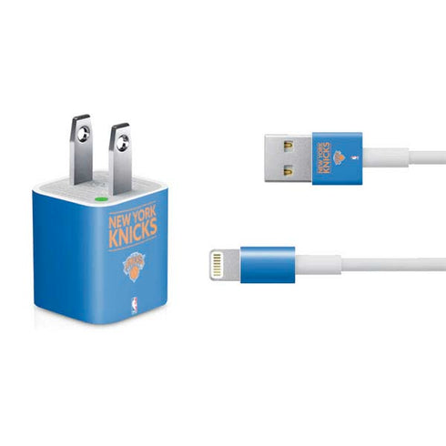 NBA New York Knicks Standard - Blue iPhone Charger (5W USB) Skin