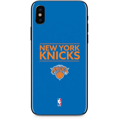 NBA New York Knicks Standard - Blue iPhone X Skin