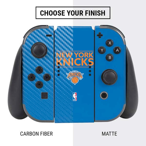 NBA New York Knicks Standard - Blue Nintendo Switch Bundle Skin