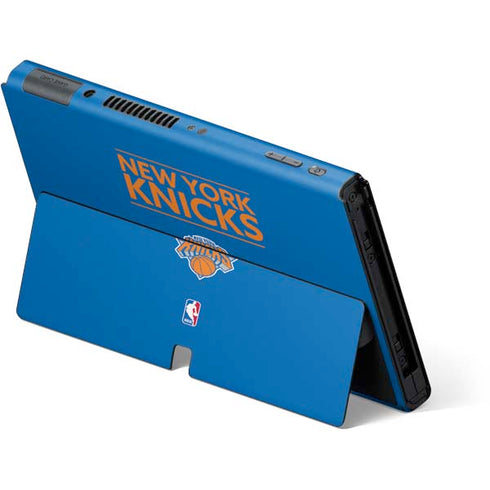 NBA New York Knicks Standard - Blue Nintendo Switch OLED (2021) Skin