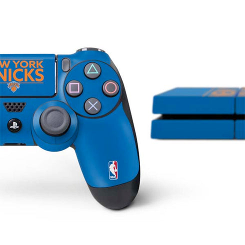 NBA New York Knicks Standard - Blue PS4 Console and Controller Bundle Skin