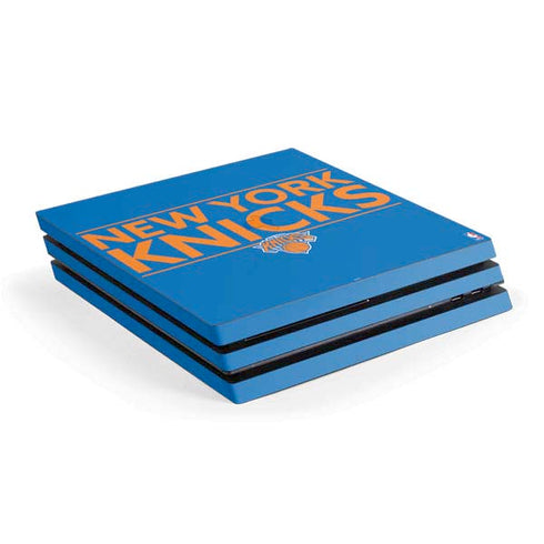 NBA New York Knicks Standard - Blue PS4 Pro Console Skin