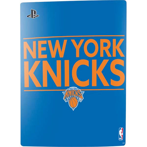 NBA New York Knicks Standard - Blue PS5 Digital Edition Console Skin