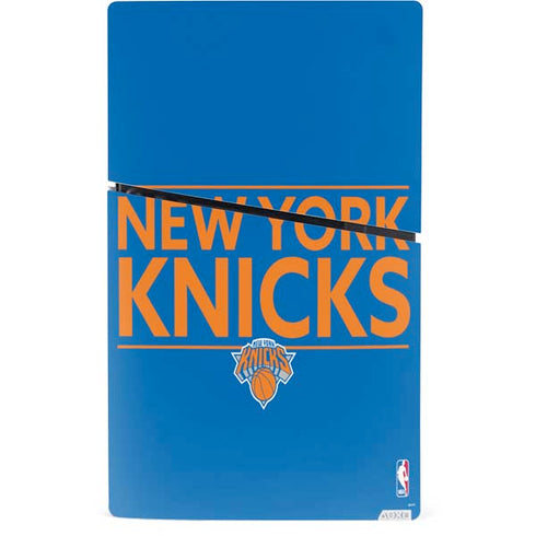 NBA New York Knicks Standard - Blue PS5 Slim Digital Edition Console Skin