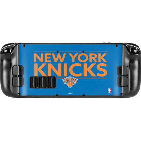 NBA New York Knicks Standard - Blue Steam Deck Handheld Gaming Computer Skin