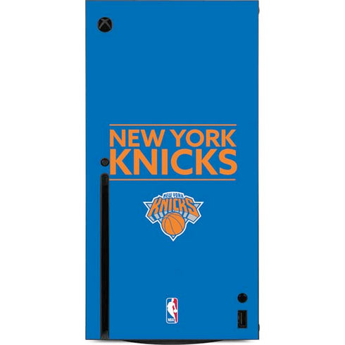 NBA New York Knicks Standard - Blue Xbox Series X Console Skin