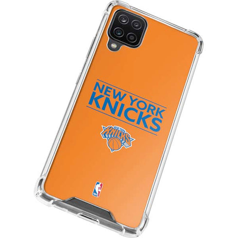 NBA New York Knicks Standard - Orange Galaxy A12 Clear Case