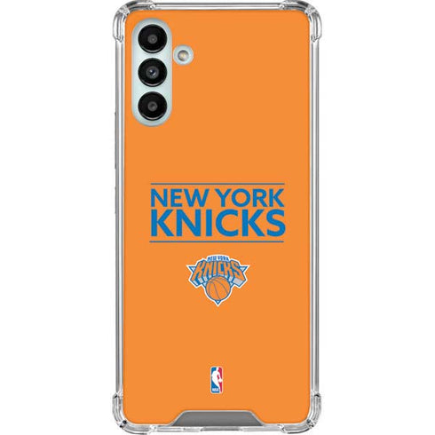 NBA New York Knicks Standard - Orange Galaxy A13 5G Clear Case