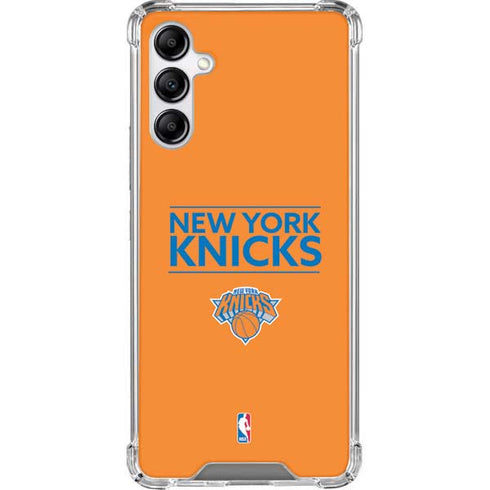 NBA New York Knicks Standard - Orange Galaxy A14 5G Clear Case