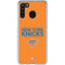 NBA New York Knicks Standard - Orange Galaxy A21 Clear Case