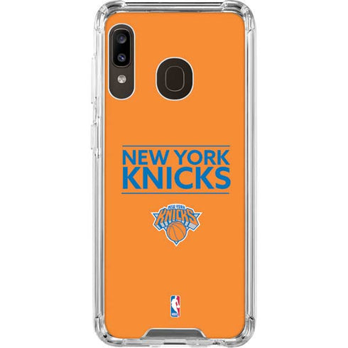 NBA New York Knicks Standard - Orange Galaxy A30 Clear Case