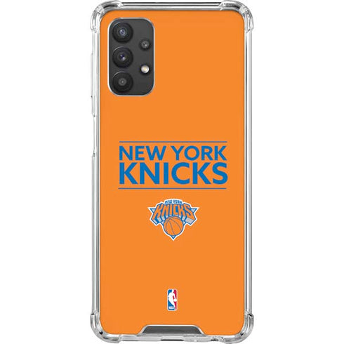 NBA New York Knicks Standard - Orange Galaxy A32 5G Clear Case