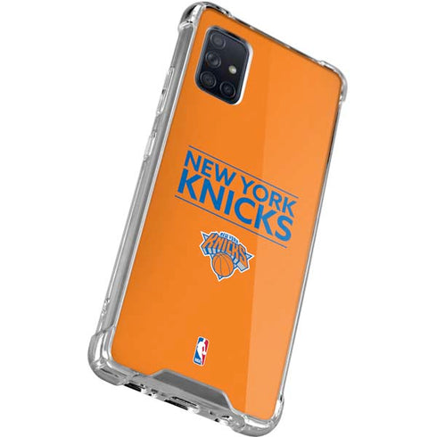 NBA New York Knicks Standard - Orange Galaxy A51 5G Clear Case