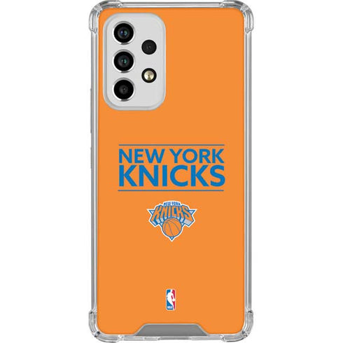 NBA New York Knicks Standard - Orange Galaxy A53 5G Clear Case