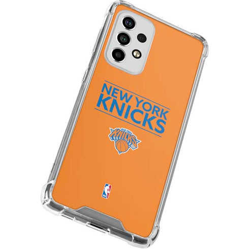 NBA New York Knicks Standard - Orange Galaxy A53 5G Clear Case