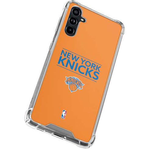 NBA New York Knicks Standard - Orange Galaxy A54 5G Clear Case