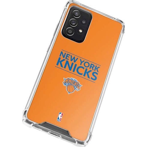NBA New York Knicks Standard - Orange Galaxy A72 5G Clear Case