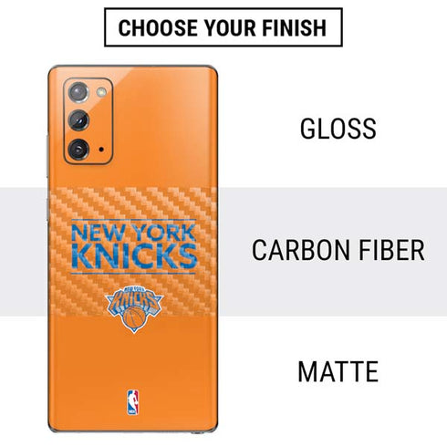 NBA New York Knicks Standard - Orange Galaxy Note20 5G Skin