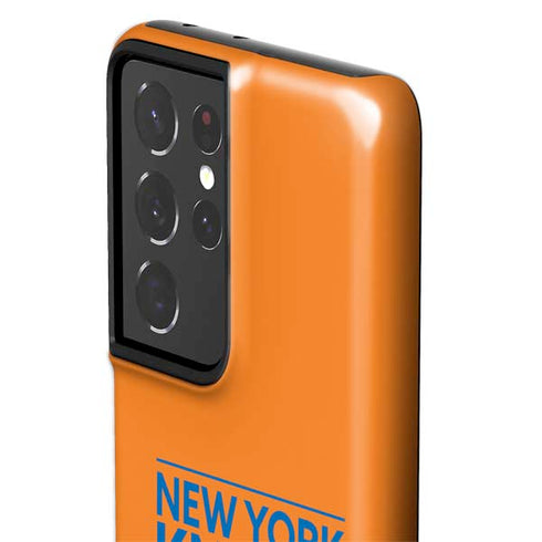 NBA New York Knicks Standard - Orange Galaxy S21 Ultra 5G Pro Case
