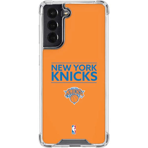 NBA New York Knicks Standard - Orange Galaxy S22 Clear Case