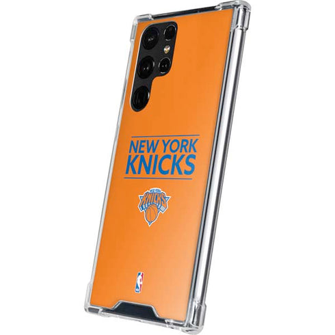 NBA New York Knicks Standard - Orange Galaxy S22 Ultra Clear Case