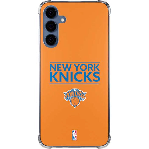 NBA New York Knicks Standard - Orange Galaxy S24 Clear Case