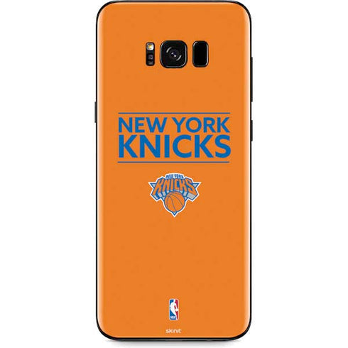 NBA New York Knicks Standard - Orange Galaxy S8 Skin
