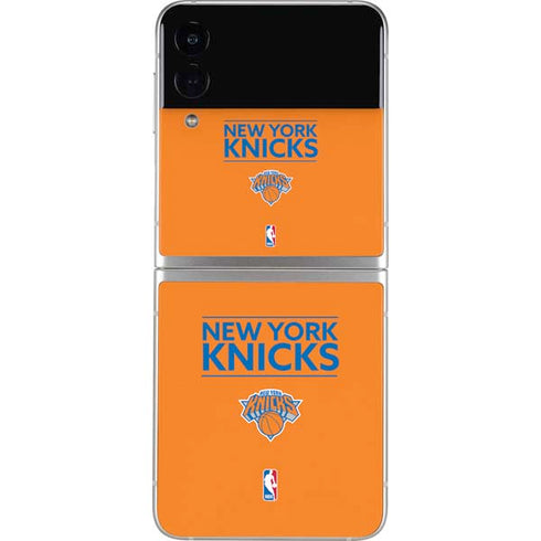 NBA New York Knicks Standard - Orange Galaxy Z Flip3 5G Skin