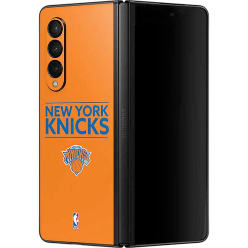 NBA New York Knicks Standard - Orange Galaxy Z Fold3 5G Skin