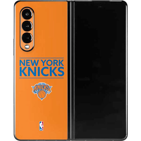 NBA New York Knicks Standard - Orange Galaxy Z Fold3 5G Skin