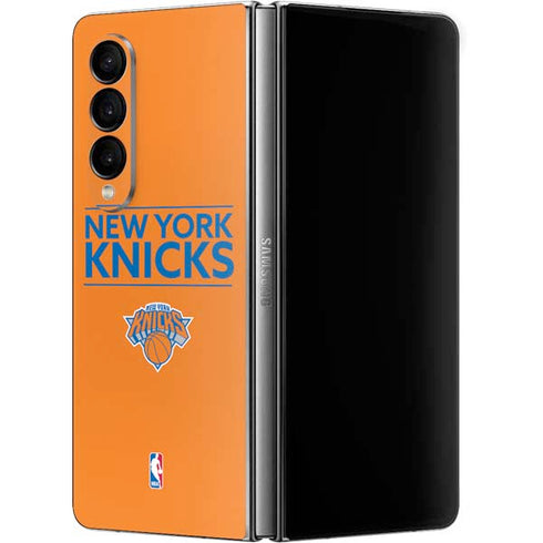 NBA New York Knicks Standard - Orange Galaxy Z Fold4 5G Skin