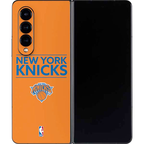 NBA New York Knicks Standard - Orange Galaxy Z Fold4 5G Skin