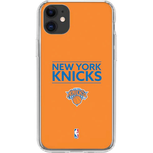 NBA New York Knicks Standard - Orange iPhone 11 Clear Case