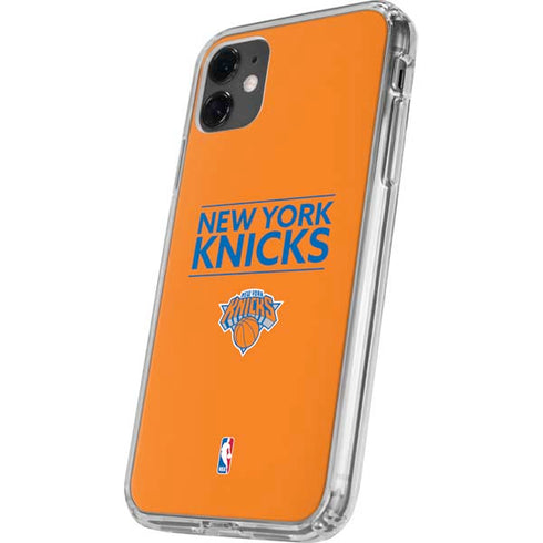 NBA New York Knicks Standard - Orange iPhone 11 Clear Case