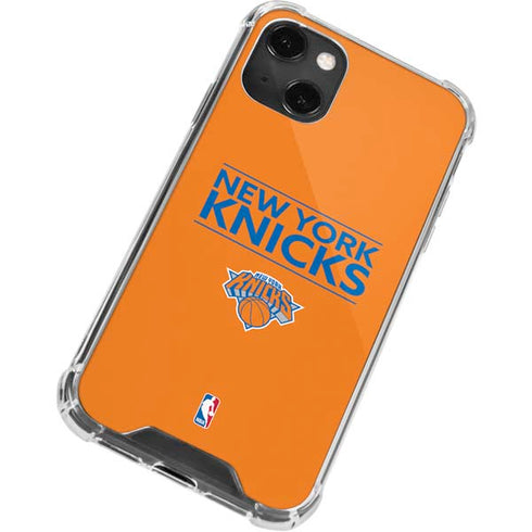 NBA New York Knicks Standard - Orange iPhone 13 Mini Clear Case
