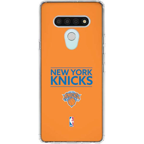 NBA New York Knicks Standard - Orange LG Stylo 6 Clear Case