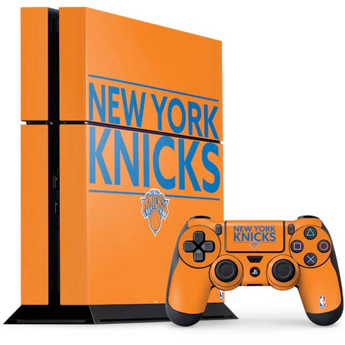 NBA New York Knicks Standard - Orange PS4 Console and Controller Bundle Skin