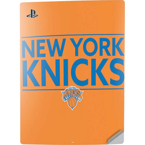 NBA New York Knicks Standard - Orange PS5 Digital Edition Console Skin