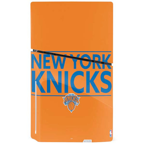 NBA New York Knicks Standard - Orange PS5 Slim Disk Console Skin