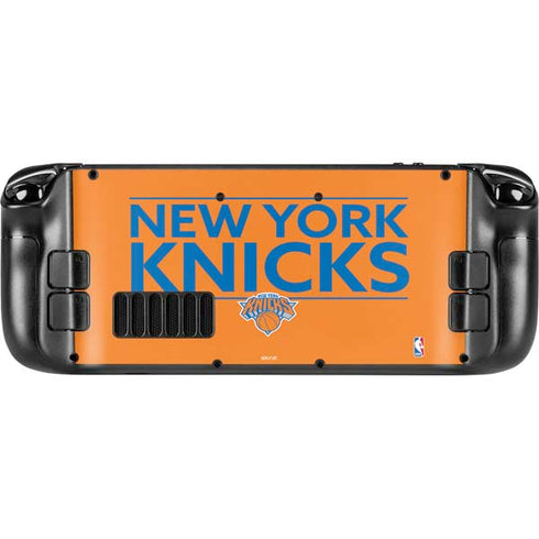 NBA New York Knicks Standard - Orange Steam Deck Handheld Gaming Computer Skin