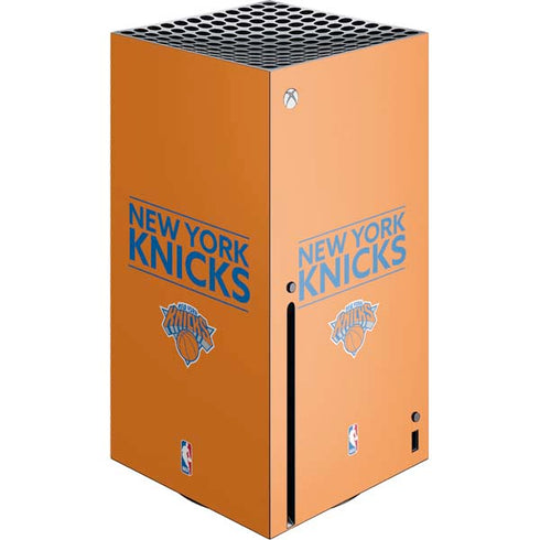 NBA New York Knicks Standard - Orange Xbox Series X Console Skin