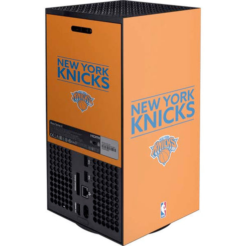NBA New York Knicks Standard - Orange Xbox Series X Console Skin