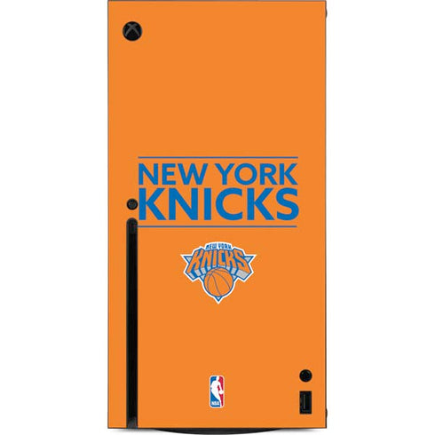 NBA New York Knicks Standard - Orange Xbox Series X Console Skin