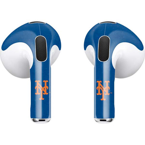 MLB New York Mets - Solid Distressed Apple AirPods (3rd Gen 2021) Skin