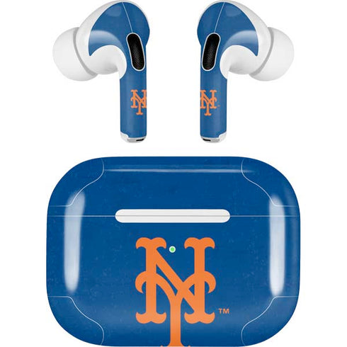 MLB New York Mets - Solid Distressed Apple AirPods Pro Skin