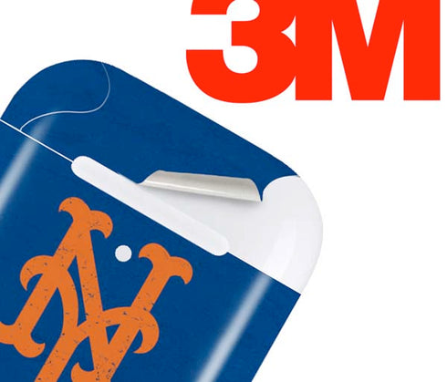 MLB New York Mets - Solid Distressed Apple AirPods Skin