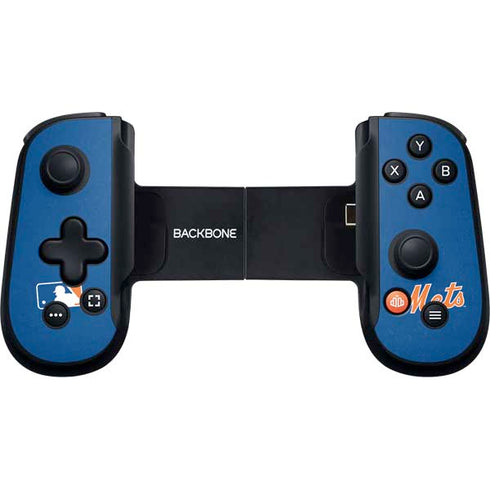 MLB New York Mets - Solid Distressed Backbone One for iPhone Game Controller Skin